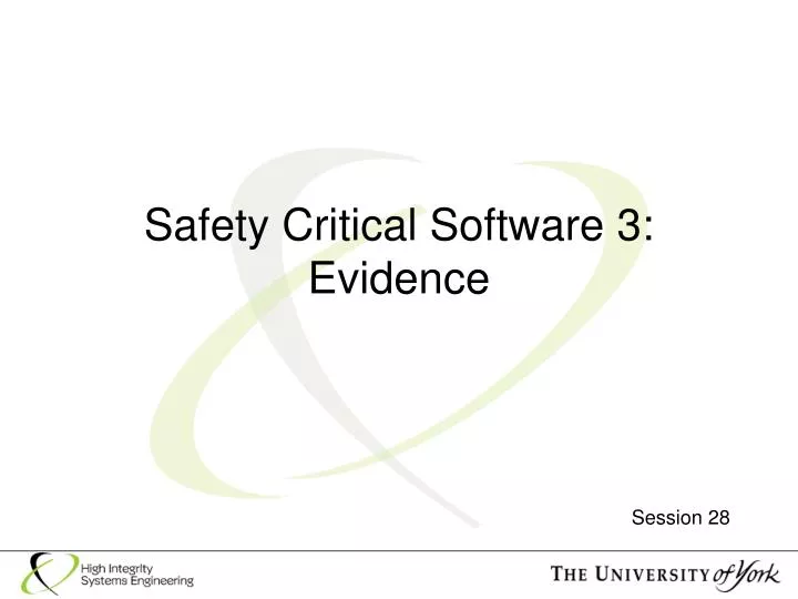 safety critical software 3 evidence