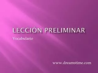 lecci n preliminar