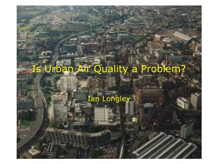is urban air quality a problem