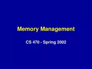 memory management