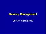 Overview of Memory Management Techniques in Operating Systems - slide 1