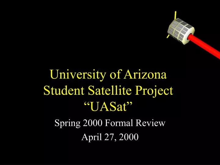 university of arizona student satellite project uasat