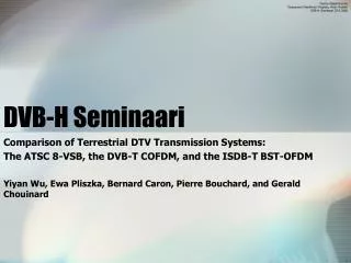 dvb h seminaari