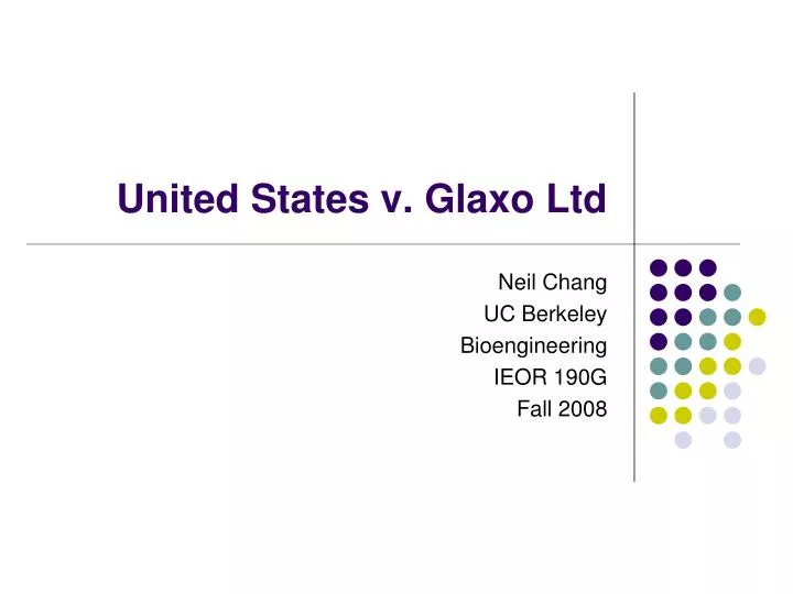 united states v glaxo ltd