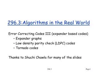 296 3 algorithms in the real world