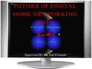 FUTURE OF DIGITAL HOME NETWORKING HDTV