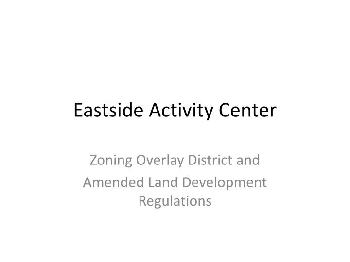 eastside activity center