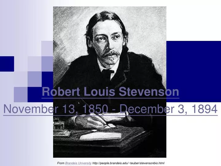 robert louis stevenson november 13 1850 december 3 1894