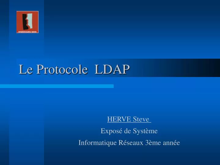 le protocole ldap