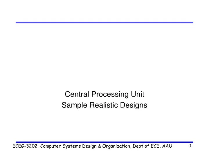 central processing unit sample realistic designs