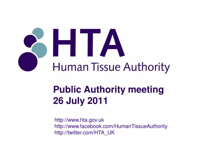 public authority meeting 26 july 2011