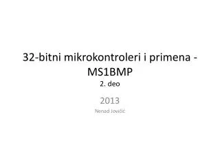 32 bitni mikrokontroleri i primena ms1bmp 2 deo