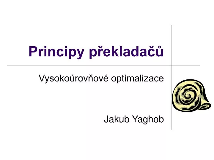 principy p eklada