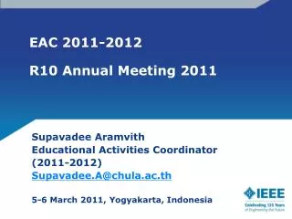 EAC 2011-2012 R10 Annual Meeting 2011