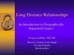Long Distance Relationships - slide 1