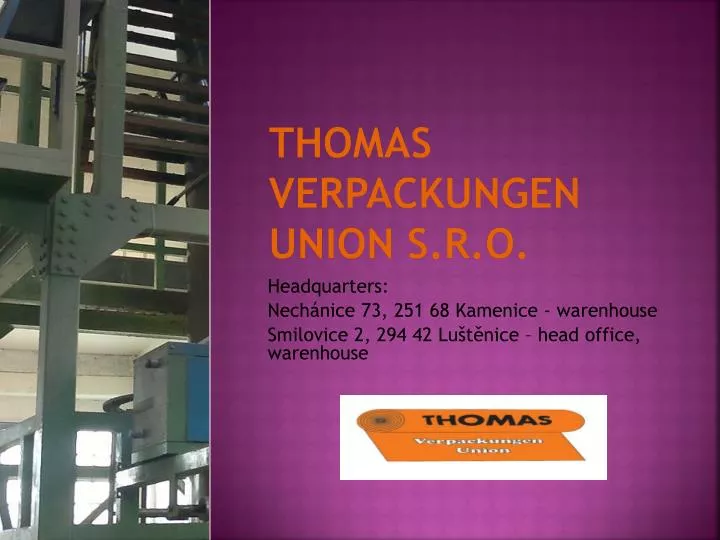 thomas verpackungen union s r o