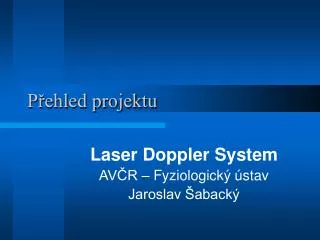 p ehled projektu