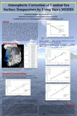 Atmospheric Correction of Landsat Sea Surface Temperature by Using Terra MODIS