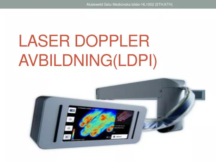 laser doppler avbildning ldpi