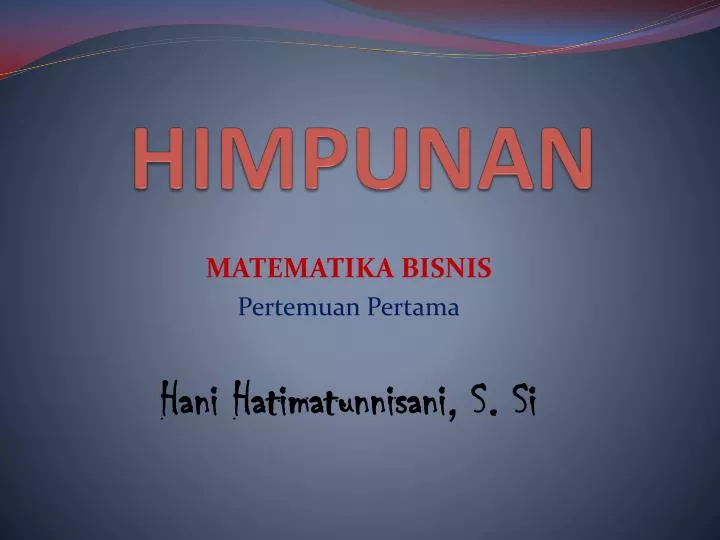 himpunan