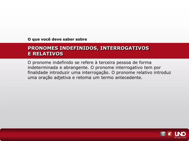 Como usar os pronomes relativos, indefinidos e interrogativos