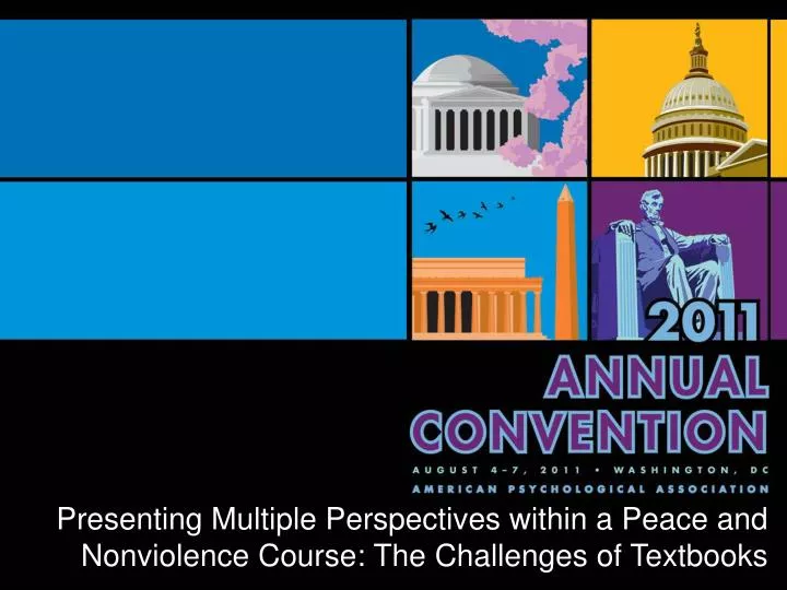 presenting multiple perspectives within a peace and nonviolence course the challenges of textbooks