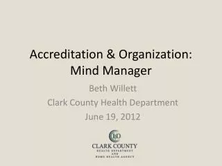 Accreditation &amp; Organization: Mind Manager