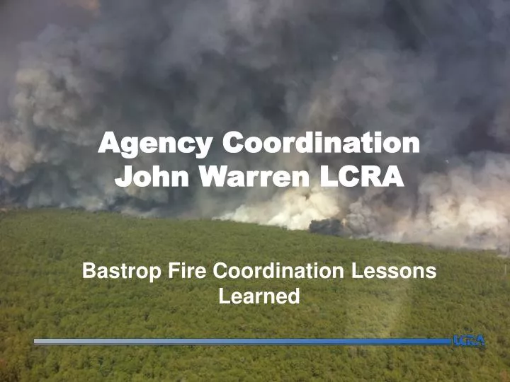 agency coordination john warren lcra