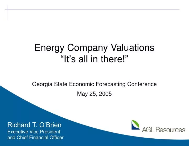 energy company valuations it s all in there