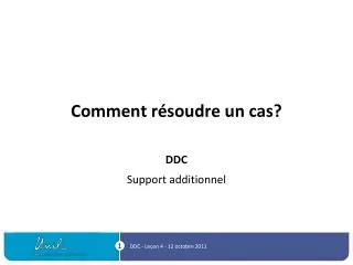 comment r soudre un cas