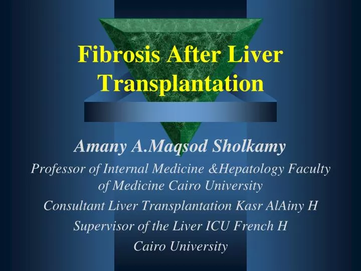 fibrosis after liver transplantation