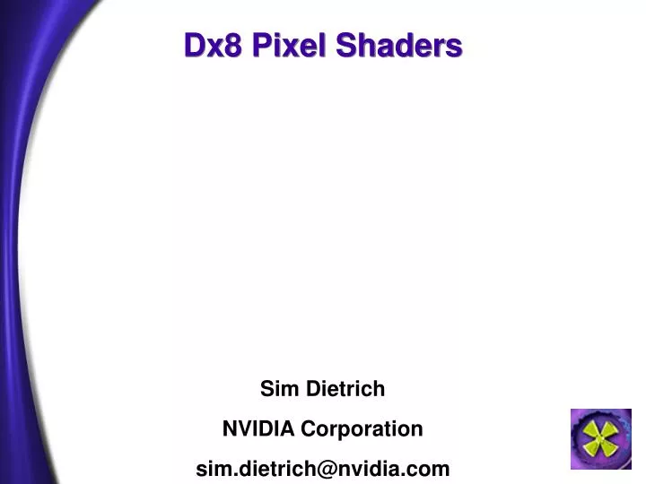 dx8 pixel shaders