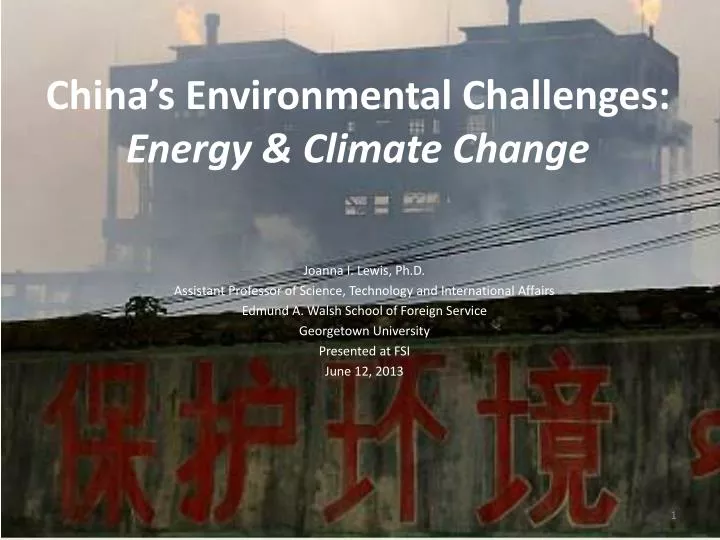 china s environmental challenges energy climate change