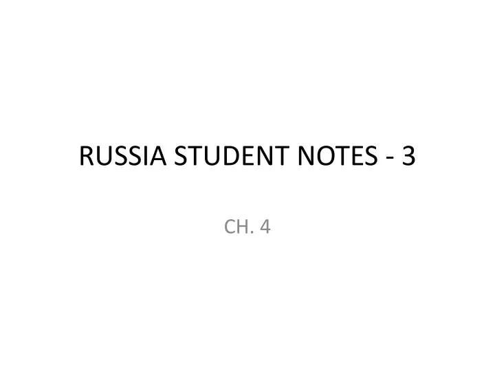 russia student notes 3
