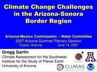 Climate Change Challenges in the Arizona-Sonora Border Region