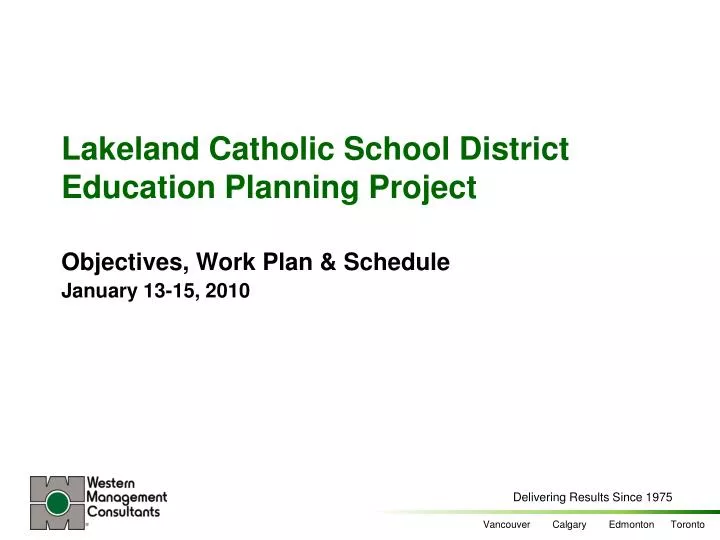 lakeland catholic school district education planning project