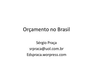 or amento no brasil