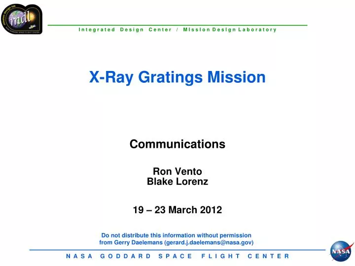 x ray gratings mission
