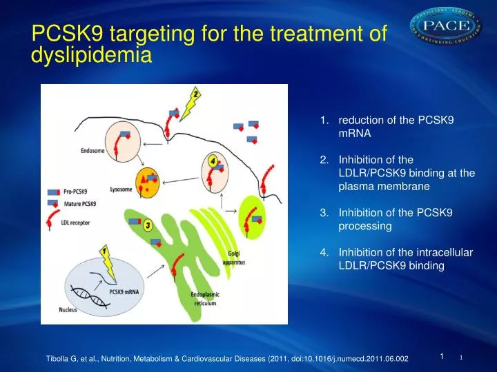 pcsk9 targeting for the treatment of dyslipidemia