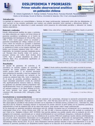 dislipidemia y psoriasis