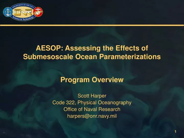 aesop assessing the effects of submesoscale ocean parameterizations