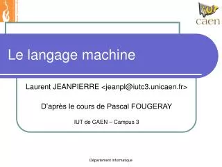 le langage machine