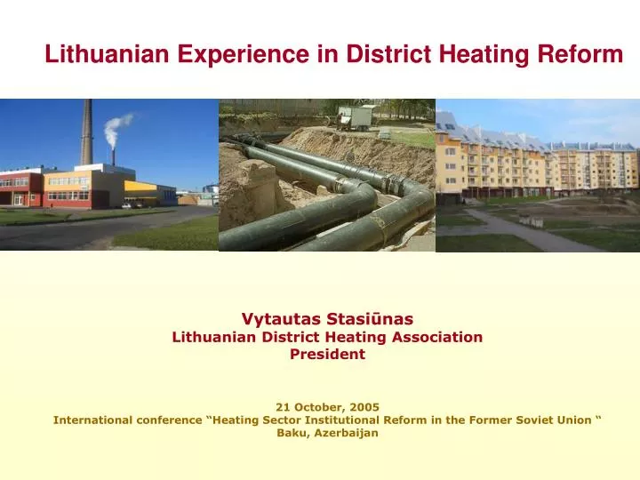 lithuanian experience in district heating reform