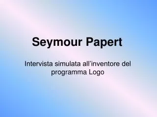 seymour papert