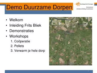 demo duurzame dorpen