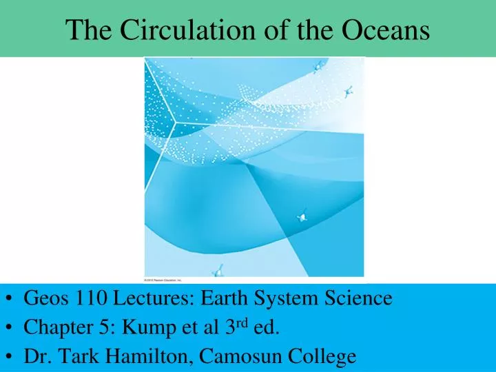 the circulation of the oceans