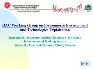 IIAC Working Group on E-commerce Environment and Technologies Exploitation