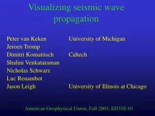 Visualizing seismic wave propagation