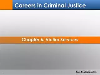 Chapter 6: Victim Services