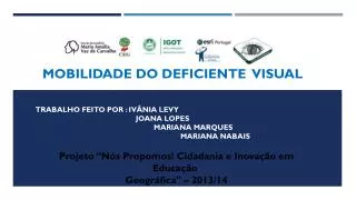 mobilidade do deficiente visual